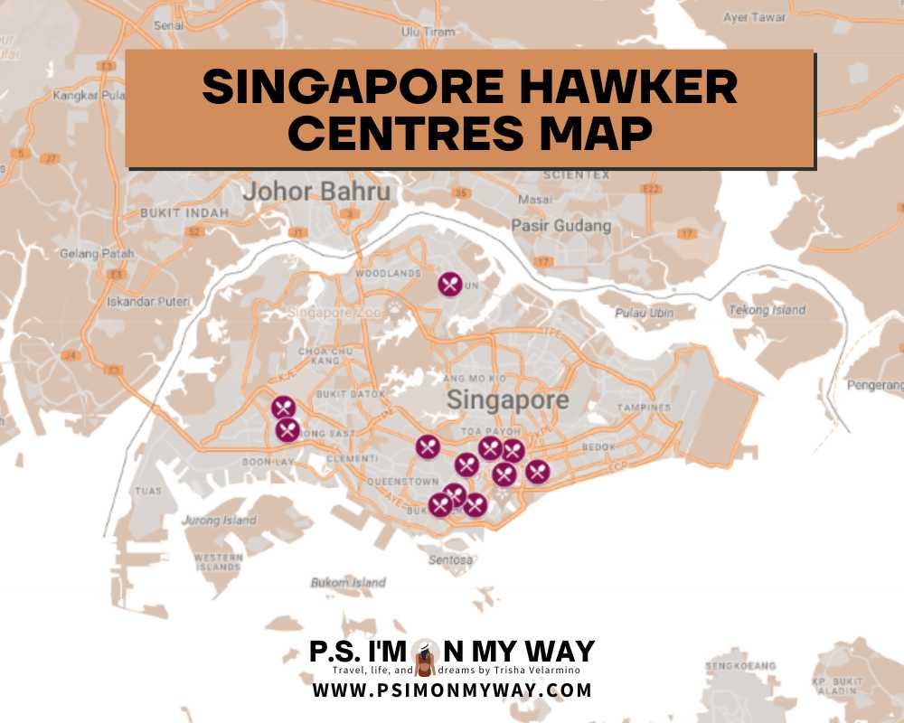 singapore hawker centres map