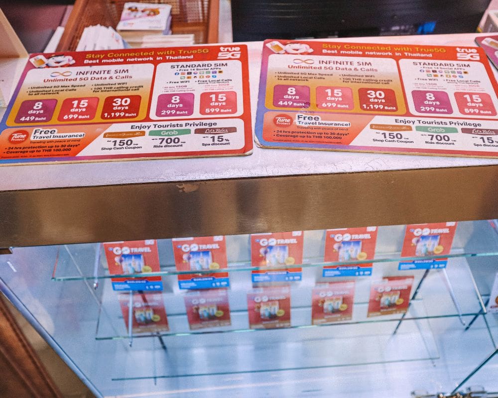 thailand sim card prices