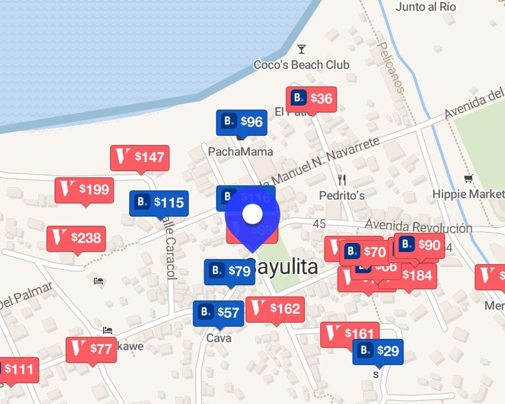 sayulita hotels map