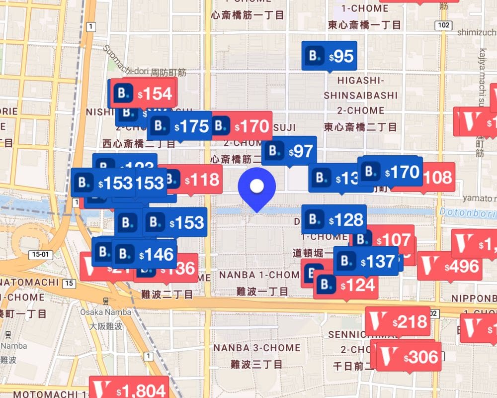 where to stay in osaka