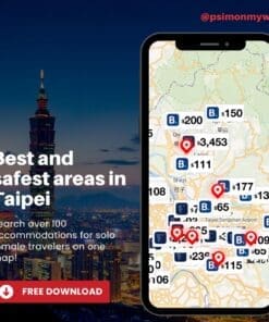 taipei accommodations map